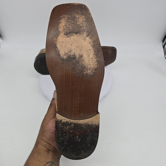 Emilio Franco Shoe Men's 12 Italian Calfskin Gator Print Exotic Oxfords - Picture 10 of 11